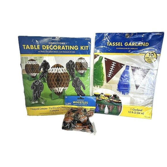 Football Party Decorations Bundle - Picture 1 of 4